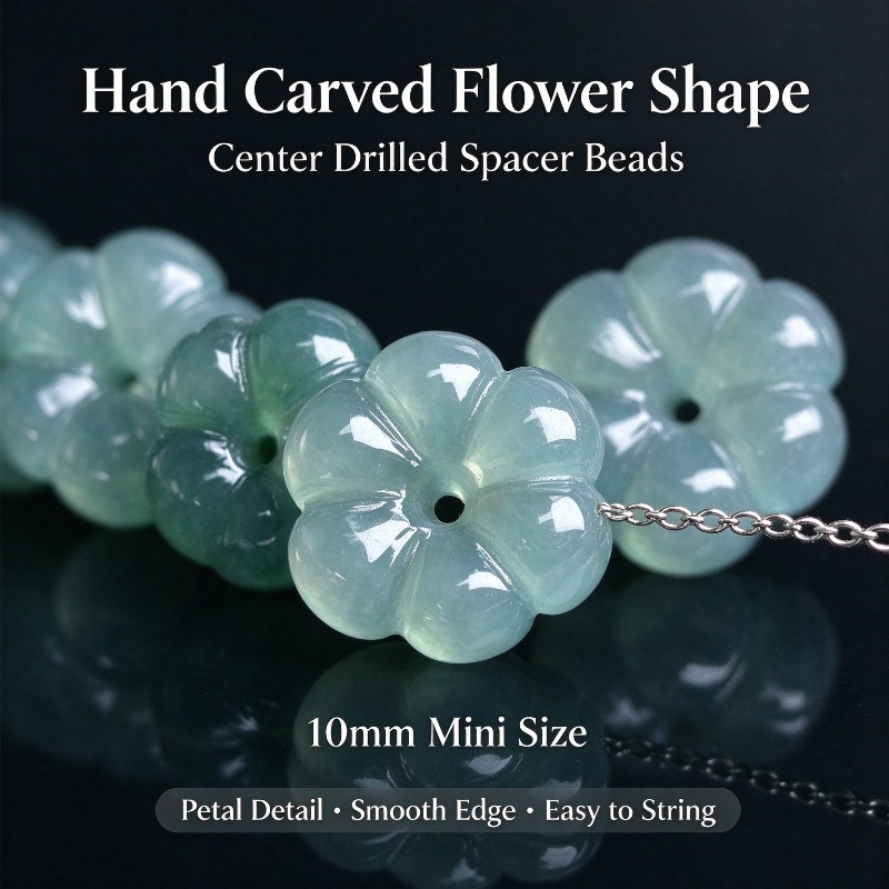 Beading - 10 sztuk ręcznie rzeźbionych naturalnych koralików