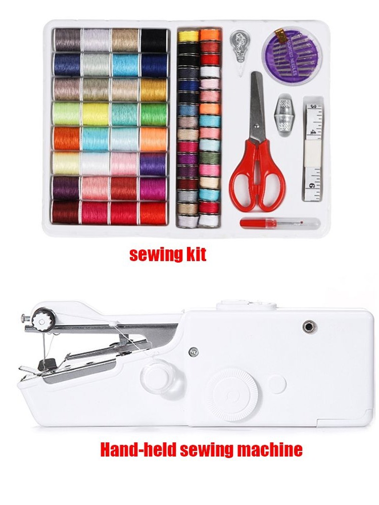 Mini Electric Sewing Machine Handheld - Zamknięta szewcza maszynka DIY, narzędzia, drobiazgi,