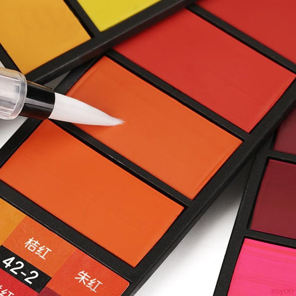 Zestaw akwareli składanych, 18 – Watercolor Paint Set Solid Pigment recenzja i cena
