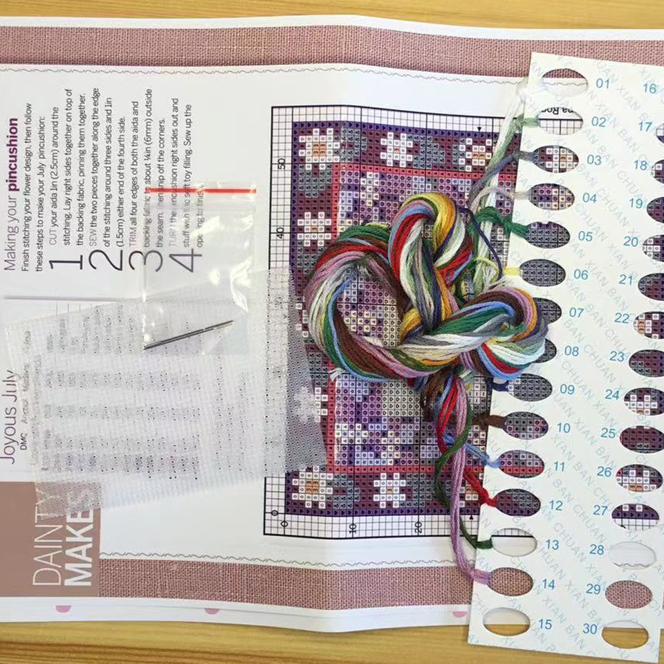 Zestawy do haftu krzyżykowego  – Cotton Embroidery Thread Skeins recenzja i cena