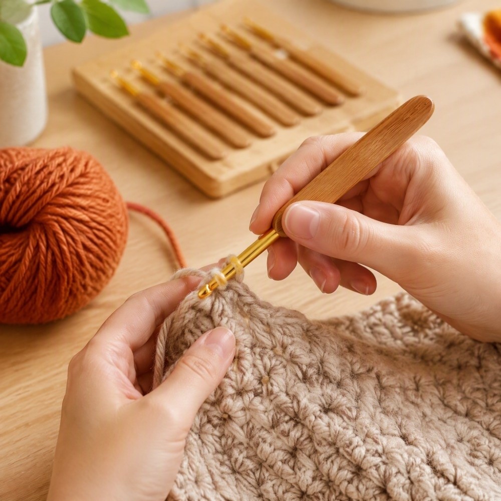8 sztuk, zestaw haczyków do sz – Wooden Crochet Hooks Ergonomic Handle recenzja i cena