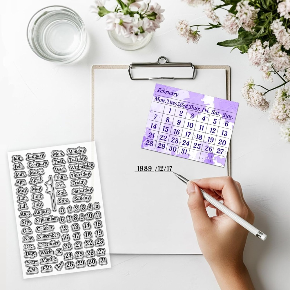 Stempel kalendarzowy do scrapb – Clear Silicone Stamps For Card Making recenzja i cena