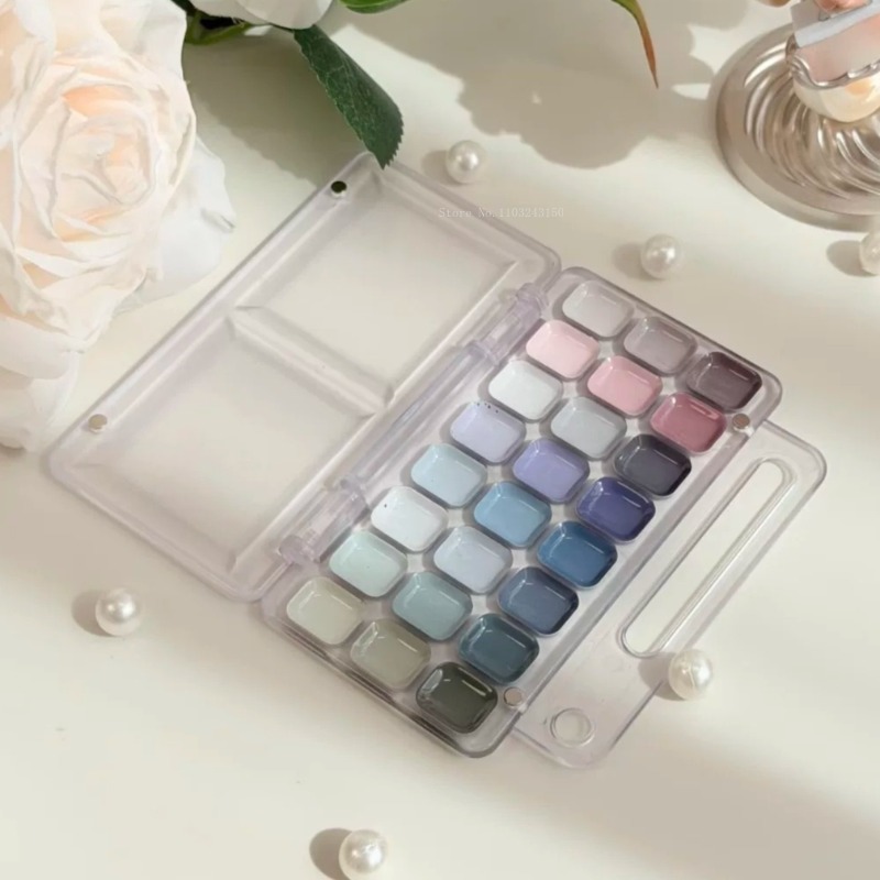 18/24 Kolorów, pigmenty akware – Watercolor Paint Set Solid Pigment recenzja i cena