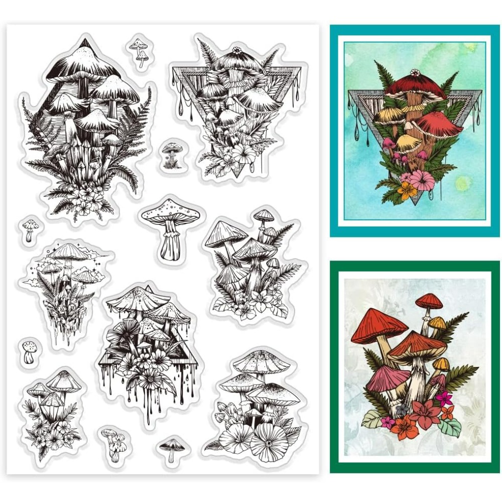 Grzyb przezroczysty stempel, r – Clear Silicone Stamps For Card Making recenzja i cena